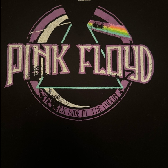 NWT: Women’s Pink Floyd Slit V-Neck Graphic Tee Shirt•Large - Picture 4 of 5